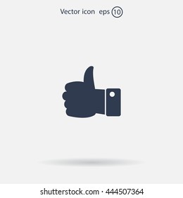 Vector thumb up icon