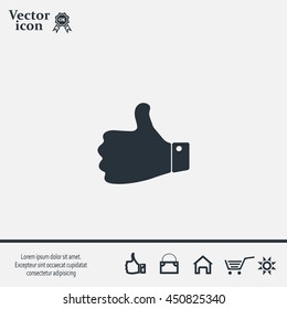Vector thumb up icon