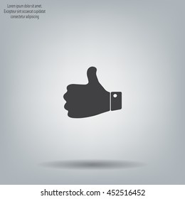 Vector thumb up icon
