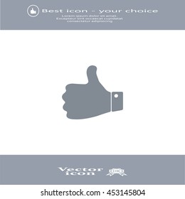 Vector thumb up icon