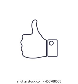 Vector thumb up icon
