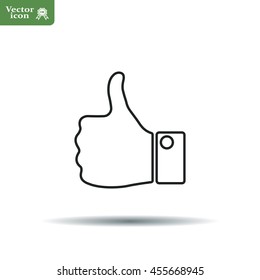 Vector thumb up icon