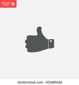 Vector thumb up icon