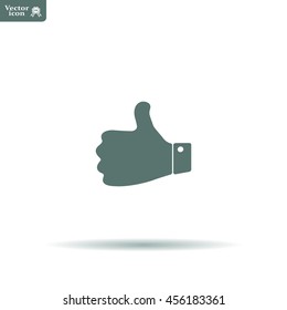 Vector thumb up icon