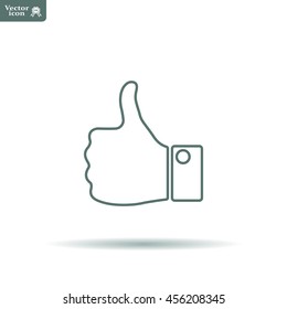 Vector thumb up icon