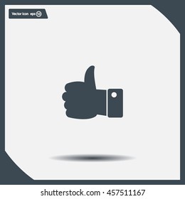 Vector thumb up icon
