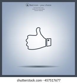 Vector thumb up icon