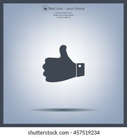 Vector thumb up icon