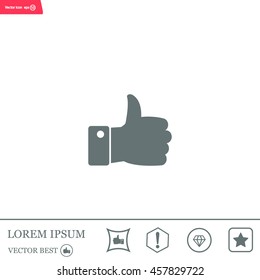 Vector thumb up icon