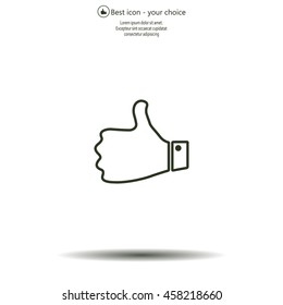 Vector thumb up icon