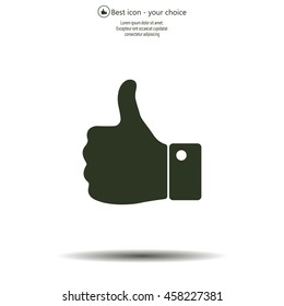 Vector thumb up icon