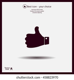 Vector thumb up icon