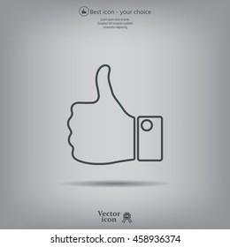 Vector thumb up icon