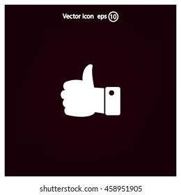 Vector thumb up icon