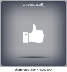 Vector thumb up icon