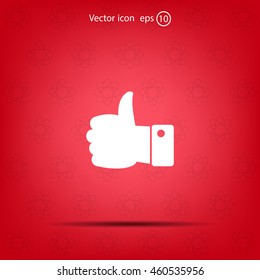 Vector thumb up icon