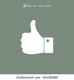 Vector thumb up icon