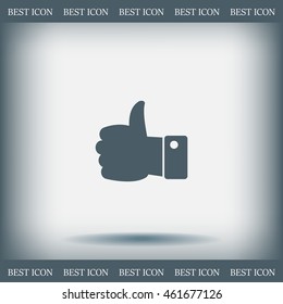 Vector thumb up icon