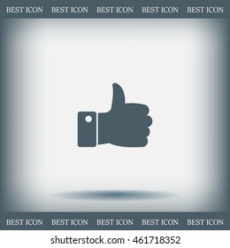 Vector thumb up icon