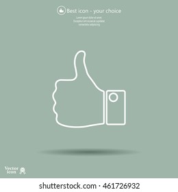 Vector thumb up icon