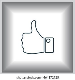 Vector thumb up icon