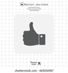 Vector thumb up icon