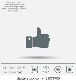 Vector thumb up icon