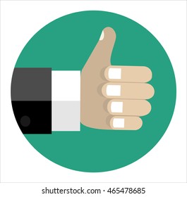Vector thumb up icon