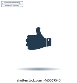 Vector thumb up icon