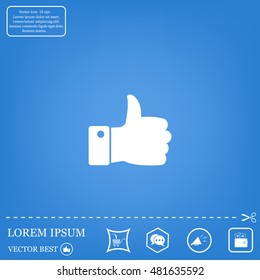 Vector thumb up icon
