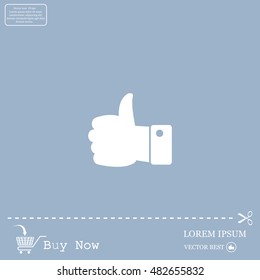 Vector thumb up icon
