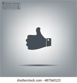 Vector thumb up icon
