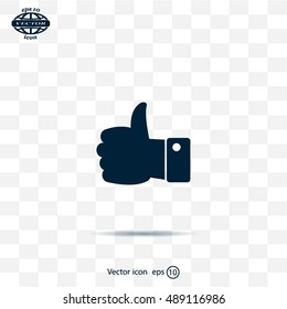 Vector thumb up icon