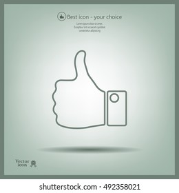 Vector thumb up icon