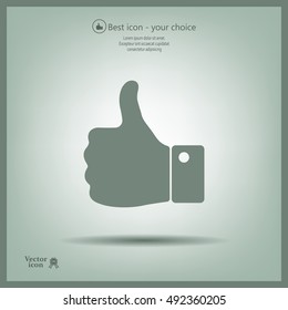 Vector thumb up icon