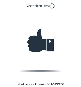 Vector thumb up icon