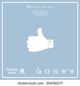 Vector thumb up icon