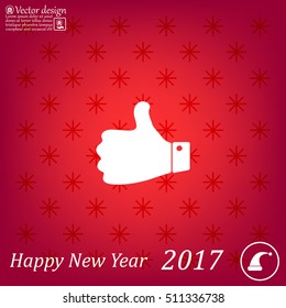 Vector thumb up icon