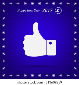 Vector thumb up icon