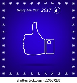Vector thumb up icon