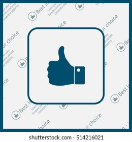 Vector thumb up icon