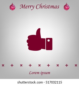 Vector thumb up icon