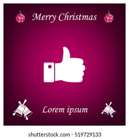 Vector thumb up icon