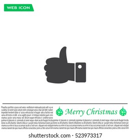 Vector thumb up icon