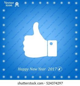 Vector thumb up icon