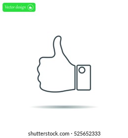 Vector thumb up icon