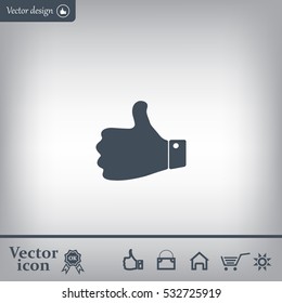 Vector thumb up icon