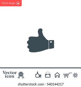 Vector thumb up icon