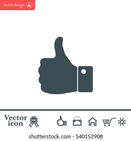 Vector thumb up icon