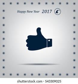 Vector thumb up icon